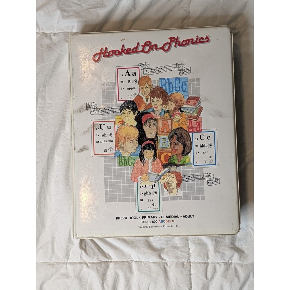 Hooked On Phonics Pre-School Primary Remedial Adult Books Cards Cassette Tapes